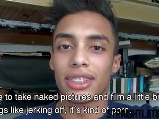 Hyggelig unge latino har hans første homofil xxx video